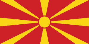 Landesflagge Nordmazedoniens